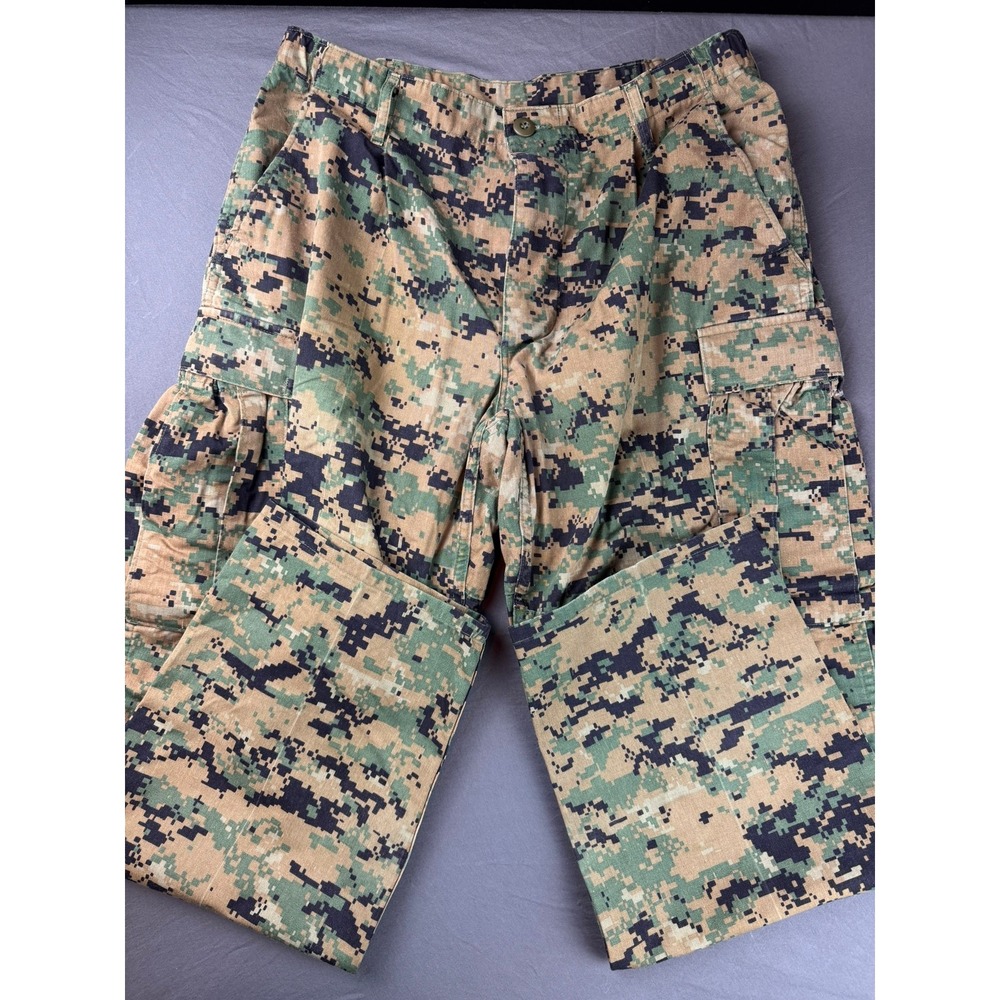 USMC MARPAT Woodland Digital Camo Cargo Pants Mens Military Tactical Trousers